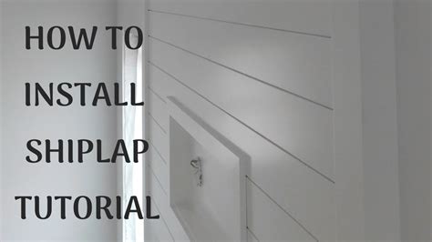 How to install it | start at top or bottom? How To Install Shiplap - YouTube