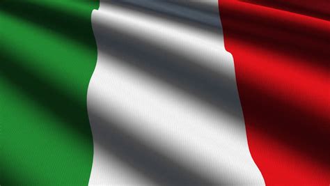 The first vertical tricolore was introduced in 1798, but was initially used only until 1802 before it was. Italian Flag, 3d Animation. Perfect Seamless Loop Stock ...