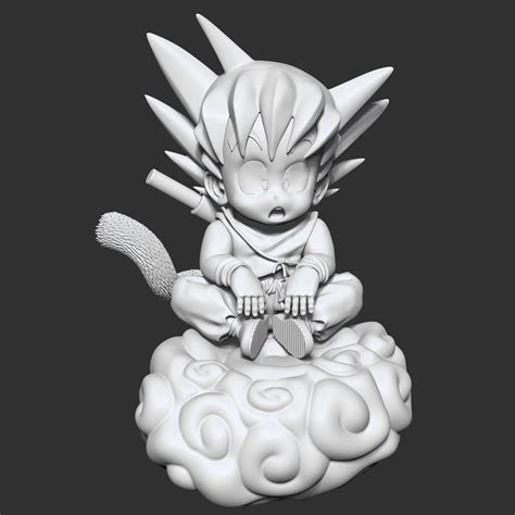 Create your own dragon ball character — and win a 3d figure of it (apr. 3D print model Dragon ball -- Goku Kid Kinton | CGTrader