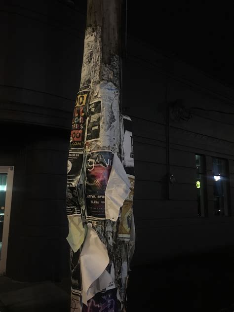 The lamp portland sihtnumber 97202. The amount of posters on this lamp post in Portland, Oregon : mildlyinteresting