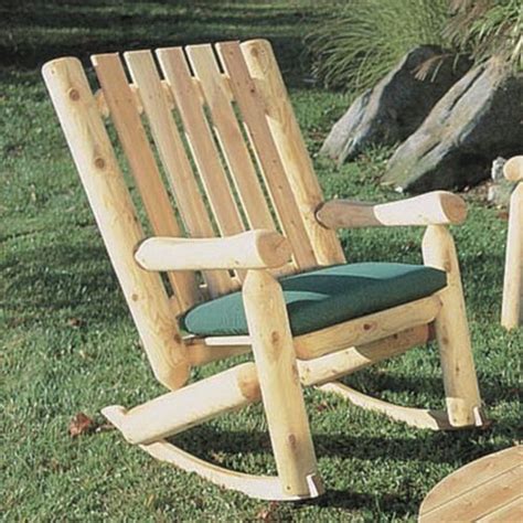 Rocking chairs arent just for babies. Have to have it. Rustic Natural Cedar Furniture High Back ...