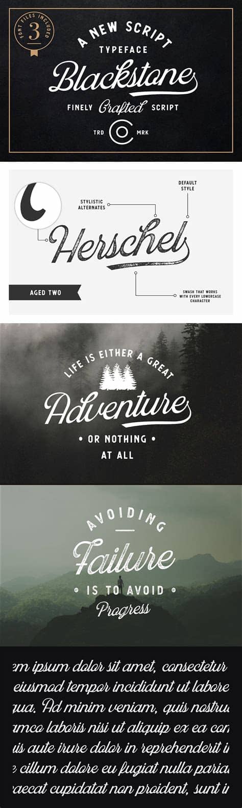 Distinct style script was published by set sail studios in 2018, and is available for desktop, web, app, epub, and server. Blackstone Script | Script typeface, Script, Different ...