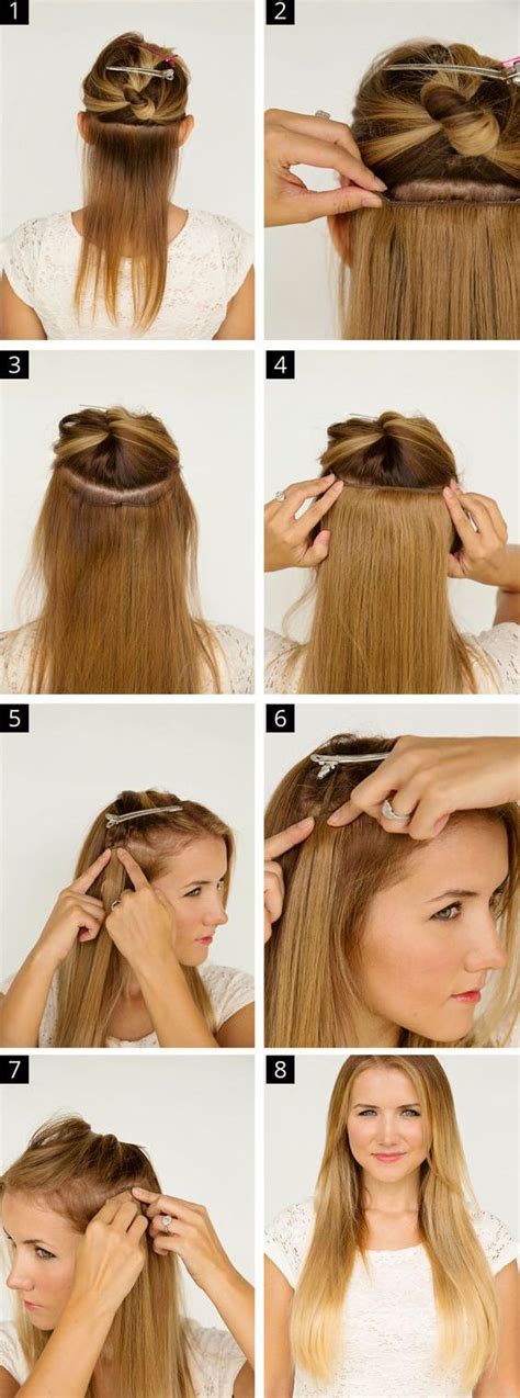 100% human hair (donate by young girls).hair weft: 8 Easy steps to DIY glue your hair extensions | Ombre hair ...