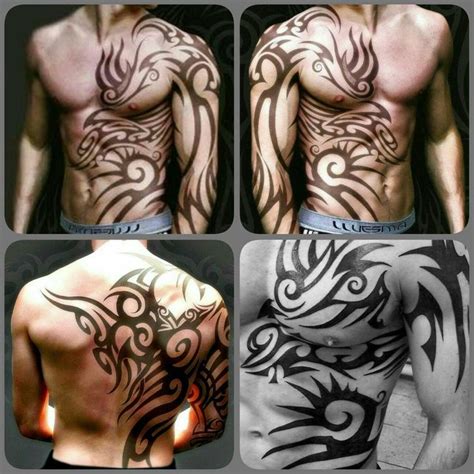 Tattoos actually originated via the scarification techniques of aboriginal cultures, so tribal chest tattoos are indicative of a hot historical revival. Tribal Tattoo Ideas for Shoulder And Chest | Tatuagens ...