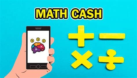 Crie a sua conta entre compras. Math Cash App: Resolver problemas matemáticos por dinero