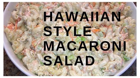 This hawaiian macaroni salad recipe is just like what you'll find alongside your entree in a hawaiian plate lunch. Recipe Share | Hawaiian Style Macaroni Salad | Macaroni ...