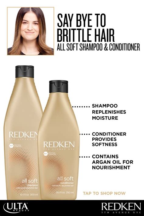 As someone with thinning, brittle hair, this will likely become a standby in my haircare routine. All Soft Shampoo - Redken | Ulta Beauty | Shampoo for ...