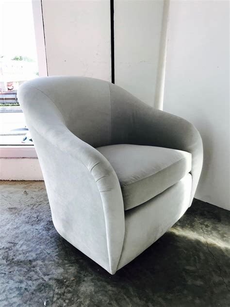 Check spelling or type a new query. Mid-Century Modern Swivel Lounge Chair in Grey Suede ...