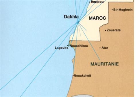 Il y a 6 façons d'aller de maroc à mauritanie en avion ou voiture. Lagouira, pomme de discorde entre Nouakchott et Rabat ...