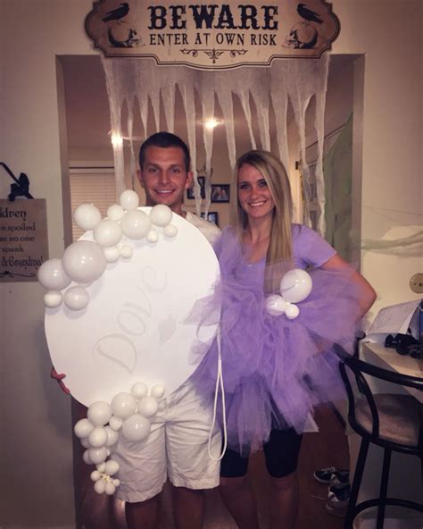 Clean up at the halloween costume contest when you and your partner arrive in the soap and loofah couples costume. Loofa and soap costume!! Attached is the website i went to ...