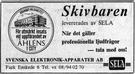 Svenska dagbladet is a swedish newspaper that publishes the phantom daily strip. SELA-mikrofoner