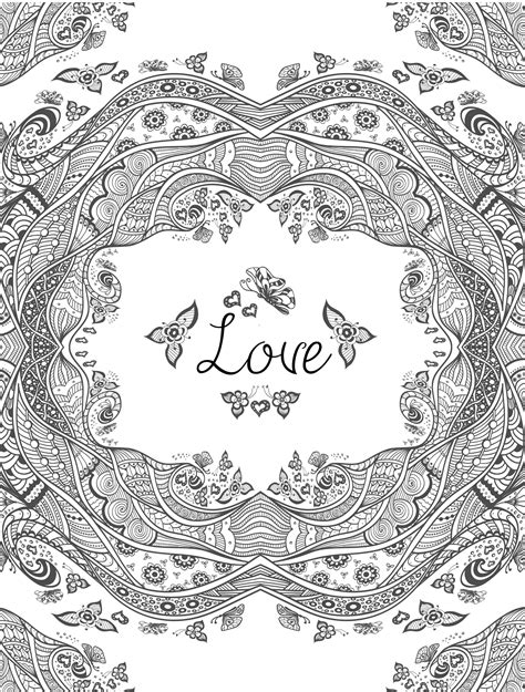 My daughter and i had a great time with them. 20 Free Printable Valentines Adult Coloring Pages (With ...