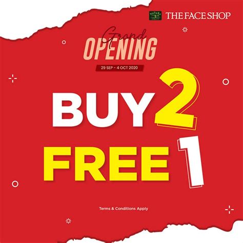 Bintang megamall shopping complex, miri: 29 Sep-4 Oct 2020: The Face Shop Grand Opening Promo at ...