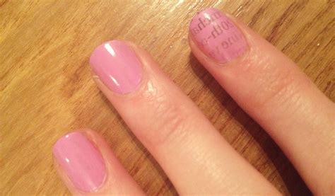 Do not apply a blob of paint to the nail and spread it around. DIY / Newspaper Nails | Being Amy