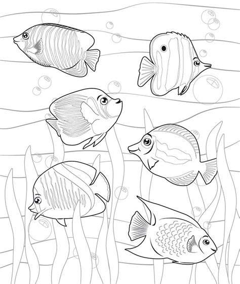 Among all the fish great shark is the one who gives birth to live babies 5. Little fish coloring pages | Dibujos para colorear, Fotografía de stock, Dibujos