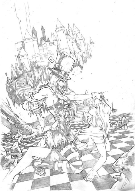 Frozen fairy tales coloring pages for adults. Grimm Fairy Tales Wonderland #31 pencil by Vinz-el-Tabanas ...