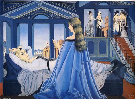 Heizöl der firma künstler gmbh in borken, nahe der holländischen grenze. Die Verkündigung, 1955 von Paul Delvaux (1897-1994 ...