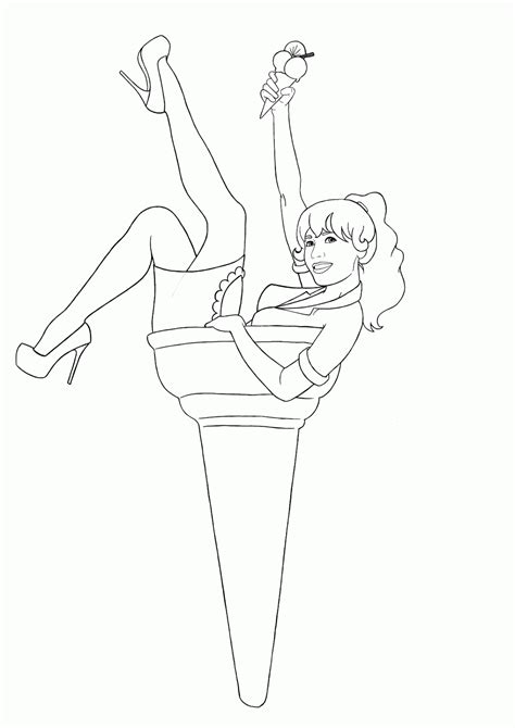 Select one of 1000 printable coloring pages of the category adult. Pin Up Girl Coloring Pages - Coloring Home