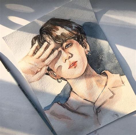 4,824 likes · 6 talking about this. watercolor drawing of jeon jungkook | Kpop drawings, Bts drawings, Art