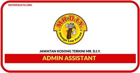 Admin & hr executive, keramat kinabalu travel & tours sdn bhd,salary: Jawatan Kosong Terkini Admin Assistant Di MR. D.I.Y ...