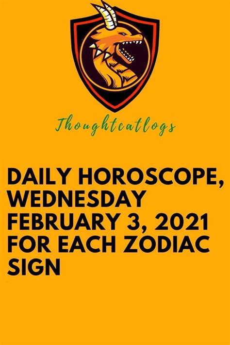 Venus is the ally of cancer and is going to be beneficial right from the beginning of the year. Daily Horoscope, Wednesday February 3, 2021 For Each ...