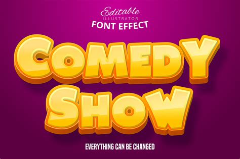 Comedy Show Text Effect 932041 Vector Art at Vecteezy