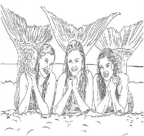 Three girls become mermaids after a mysterious island transforms them and gives them special powers.three girls become mermaids after a mysterious island transforms them contribute to this page. h2o just add water coloring pages to print | Coloring ...