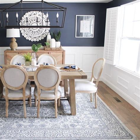The dining room chairs include two originals by maison leleu, from maison gerard, as well as reproductions, all covered in a nubuck from cortina leathers; Pier1Love | Pier 1 | Dining room blue, Dining room ...