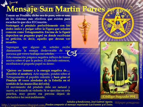 San martín de porres fue bautizado con el nombre de martín de porres velásquez o.p. Ángeles Amor: MENSAJE DE SAN MARTÍN DE PORRES, Canalizado ...