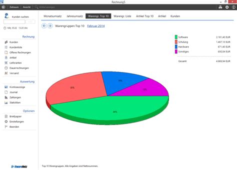 Select your fonts and colors and add as many graphical files (e.g. Rechnungsprogramm