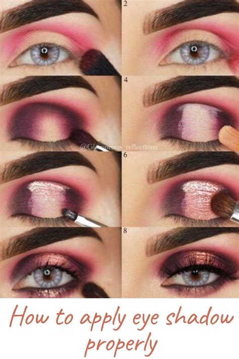 Set the base color by sweeping a light shade over lids from lash line to crease. How to apply eye shadow properly