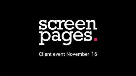 During this time, users may experience an impact running reports, pprs, or accessing paystubs. Screen Pages Client event 2016 - YouTube