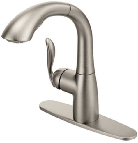 Moen arbor stainless steel kitchen faucet. Moen 7294SRS Arbor One-Handle High-Arc Pullout Kitchen Faucet,