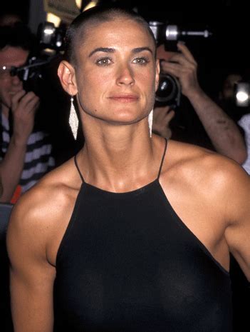 Find this pin and more on lowcountry movies by sclowcountry. Demi Moore with her head shaved for her movie G.I. Jane ...