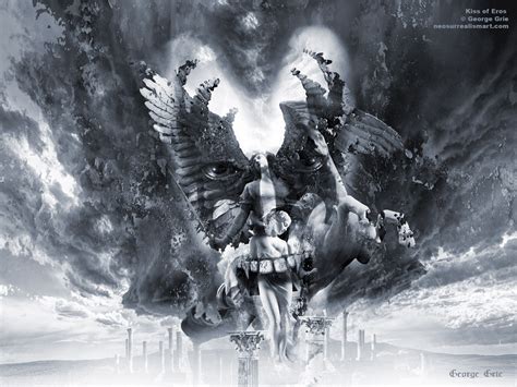 Heavy metal (1), thrash metal (1). Kiss of Eros or Angels and Demons series surreal optical ...