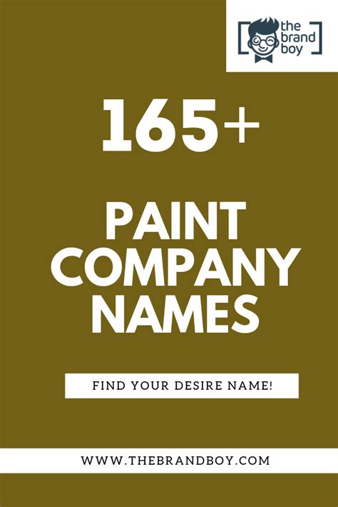 Are you looking for lawn care names? 165+ Catchy Paint company names | Small Business | Paint ...