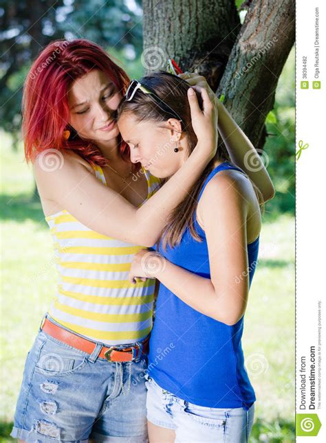 Holding a yard sale or these type of volunteer experiences can help teens determine what types of volunteer work they enjoy the most, as well as help you bond with each other. Two Young Women Crying Outdoors Stock Photo - Image of ...