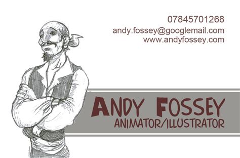 3d, clickable links, editable text. Andy Fossey Animation Blog: some business card designs