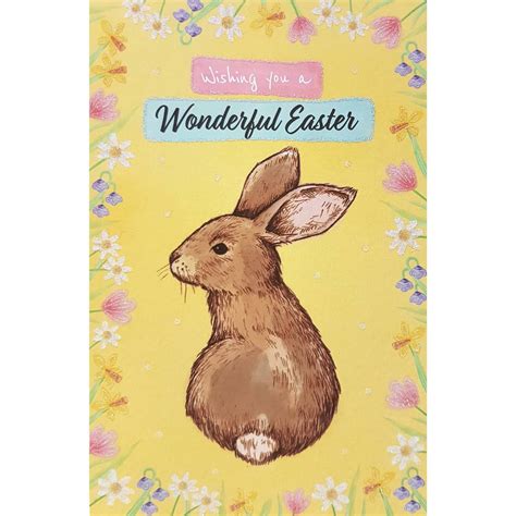 Remind them of how special your friendship is by. Rabbit - Easter Card | Greeting Cards - B&M