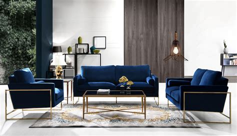 With them being reversable, you can rotate them to prolong the life of the fabric, as well as, the cushion cores. Meridian Mila Navy Velvet 3-Piece Living Room Set ...