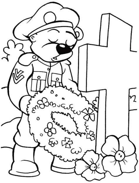 Only take heed to thyself, and keep thy soul diligently, lest thou forget the things 911 remembrance remembrance quotes remembering september 11th remembering 911 911. Remembrance Day Soldier Bring Wreath Coloring Pages ...