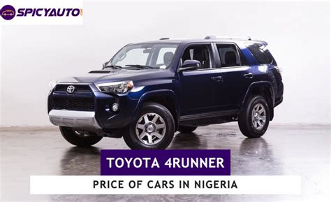 Price differences by car color compared to the average price of a used toyota 4runner in chattanooga. Price of Toyota 4Runner Cars for Sale in Nigeria (Update ...