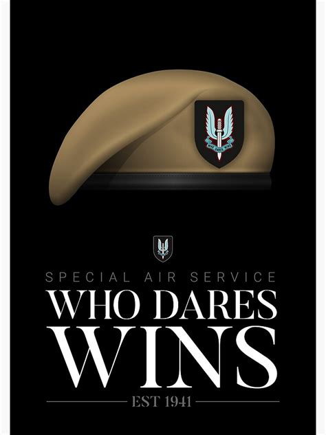 Sas challenge coin qui ose gagne. Poster « Service aérien spécial britannique (SAS) - Qui ...