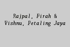 Vishnu rajagopal 8 may 2020. Rajpal, Firah & Vishnu, Petaling Jaya, Law Firm in ...
