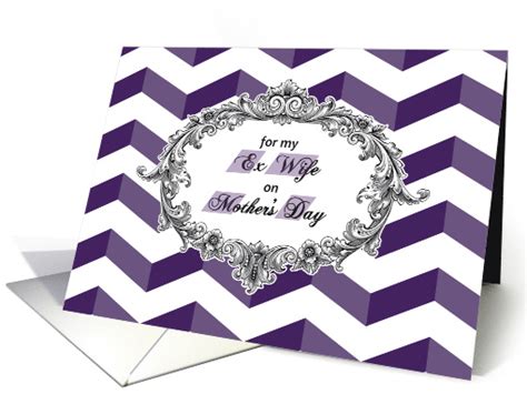 Check spelling or type a new query. Mother's Day for Ex Wife - Chevrons with Antique Frame ...
