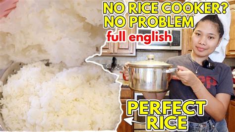 That's probably your problem & why. HOW TO COOK DELICIOUS RICE WITHOUT RICE COOKER - YouTube