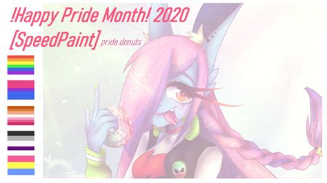 Due to the coronavirus pandemic, pride month 2020 will see a distinct lack of crowd activity. Happy Pride Month!2020 (pride donuts) [SpeedPaint ...