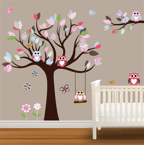 Levtex baby trail mix vinyl wall decal in navy. Interior: Outstanding Owl Wall Decals For Cool Interior ...