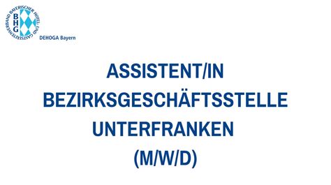 Täglich bestens informiert aus erster hand! DEHOGA Bayern: Interne Stellenangebote