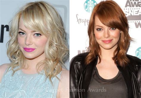 Blonde and brunette bukkake ladies. Emma Stone Ditches The Blonde Hair To Go Back To Red - Red ...